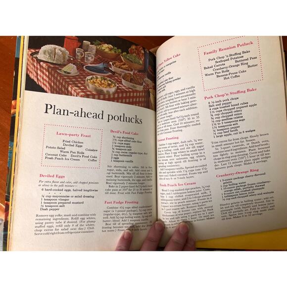 Vintage 1963 Better Homes & Gardens Best Buffets Cookbook, 110 Retro Recipes - Picture 5 of 7